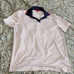 Redvanly Men's Golf Dot Polo Shirt